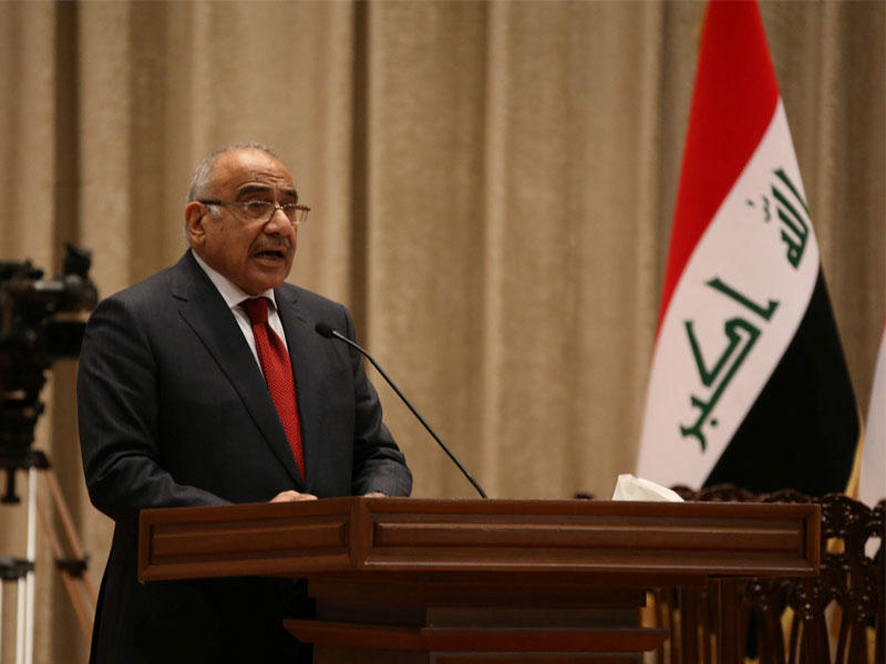 رئيس مجلس الوزراء العراقي عادل عبدالمهدي