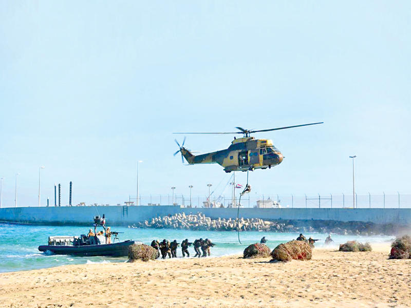 جانب من تمرين «صباح 1»