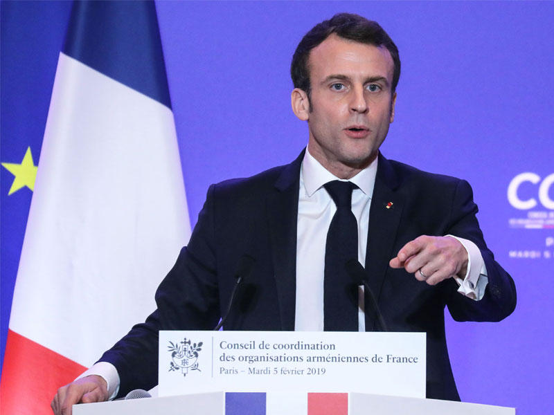 الرئيس الفرنسي إيمانويل ماكرون 