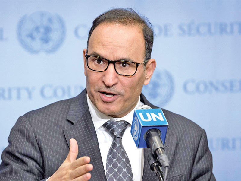 مندوب الكويت الدائم لدى الأمم المتحدة السفير منصور العتيبي