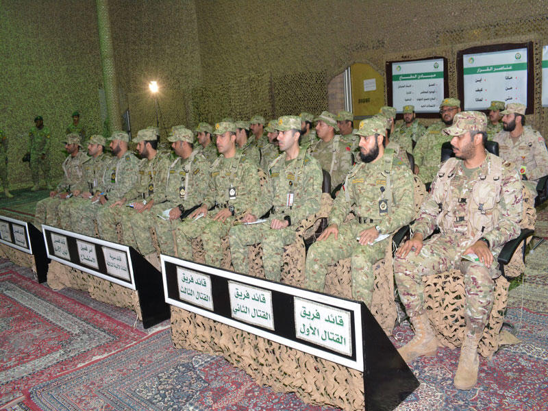 مشاركون في تمرين «الحرس الوطني»