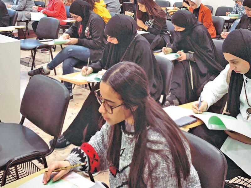 جانب من الاختبارات