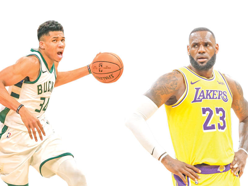 الأميركي جيمس , اليوناني يانيس انتيتوكونمبو