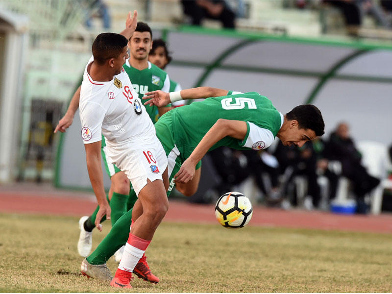 جانب من لقاء العربي والكويت   (تصوير خليل البوريني)