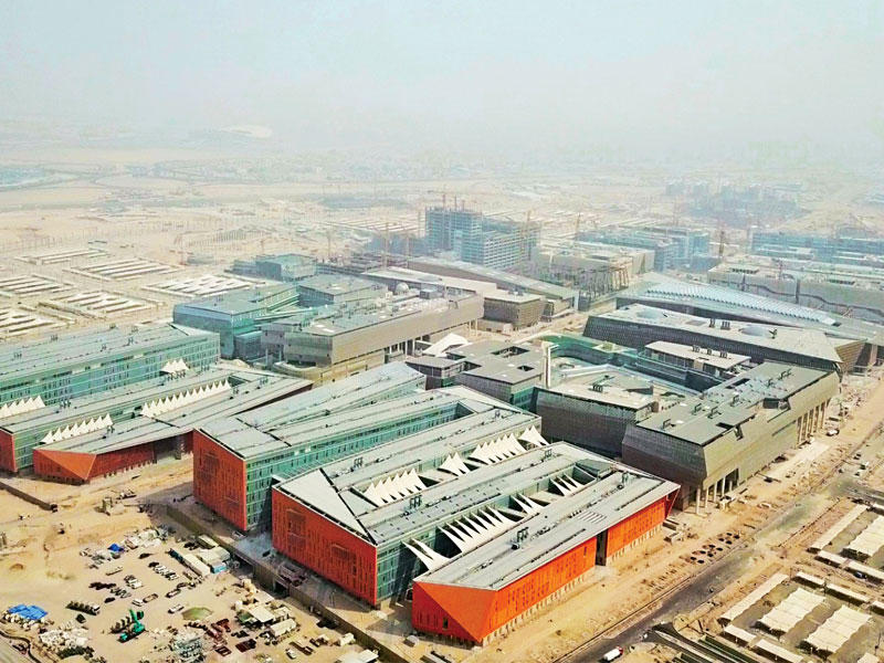 صورة جوية أرشيفية لمدينة صباح السالم الجامعية 