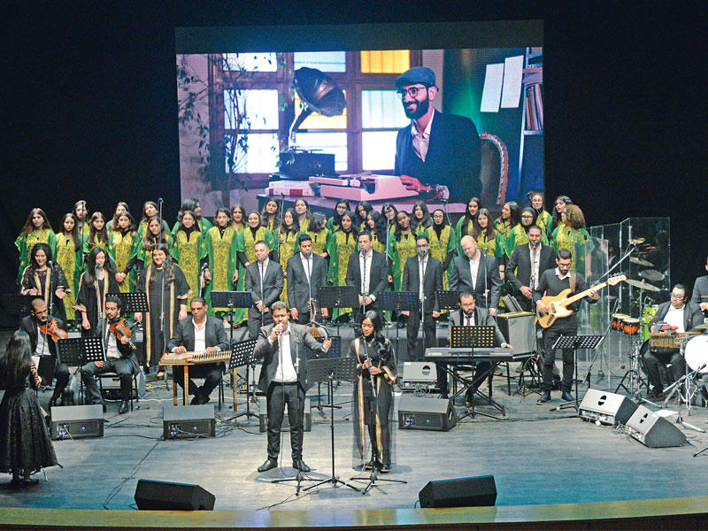 جانب من حفل «للكويت تحية» 