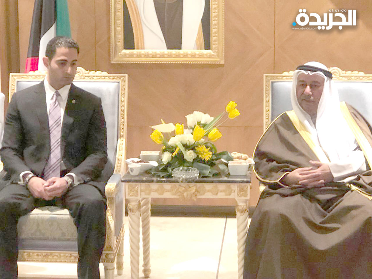 السفير الذويخ خلال استقباله المستشار حسام زعتر 