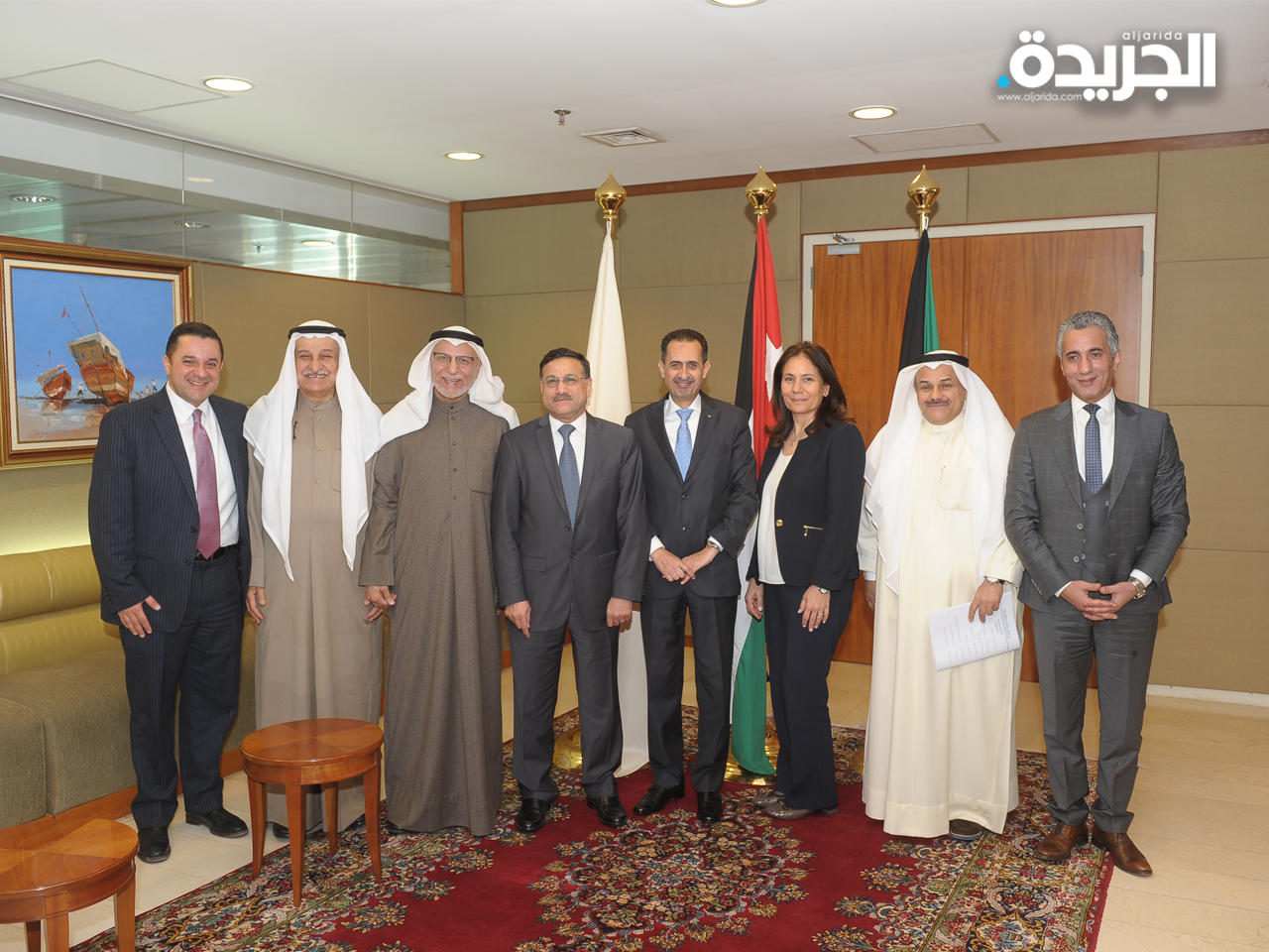 الوزير عزالدين كناكرية خلال زيارته ووفد رسمي لغرفة تجارة وصناعة الكويت 