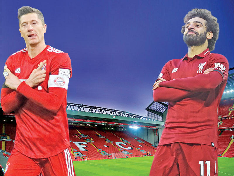 محمد صلاح و  ليفاندوفسكي