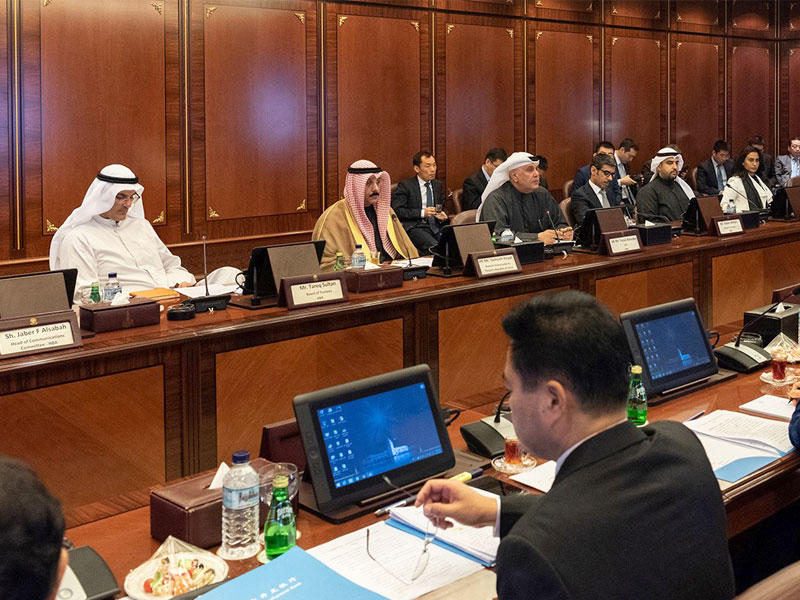 جانب من فعاليات الاجتماع الأول للجنة الكويتية - الصينية العليا لتطوير مشروع مدينة الحرير