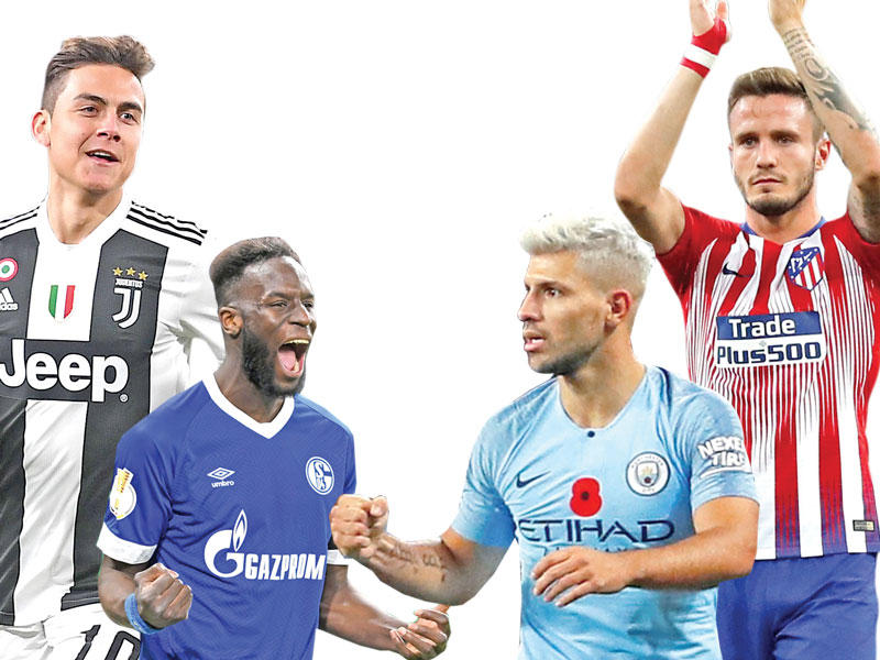 ساؤول نجم أتلتيكو و أغويرو نجم سيتي و ساني مدافع شالكه و ديبالا نجم يوفنتوس