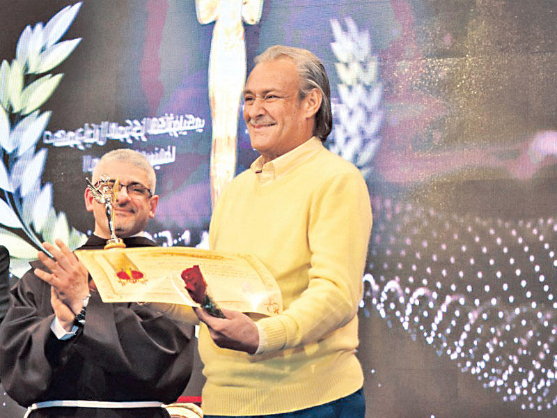 تكريم فاروق الفيشاوي في «مهرجان المركز الكاثوليكي»