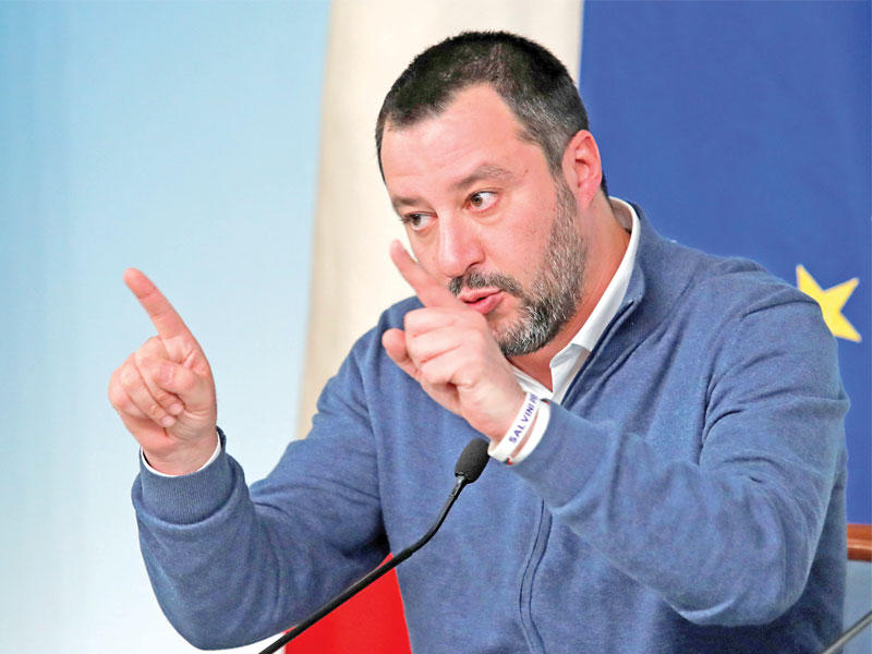 وزير الداخلية الإيطالي ماتيو سالفيني