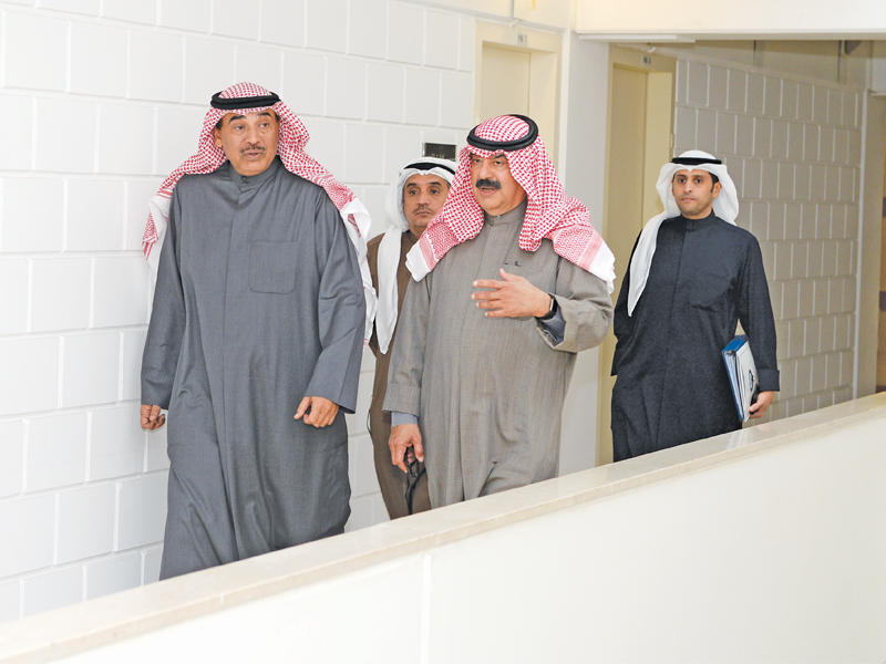 الخالد والجارالله بعد خروجهما من الاجتماعt(تصوير نوفل إبراهيم)