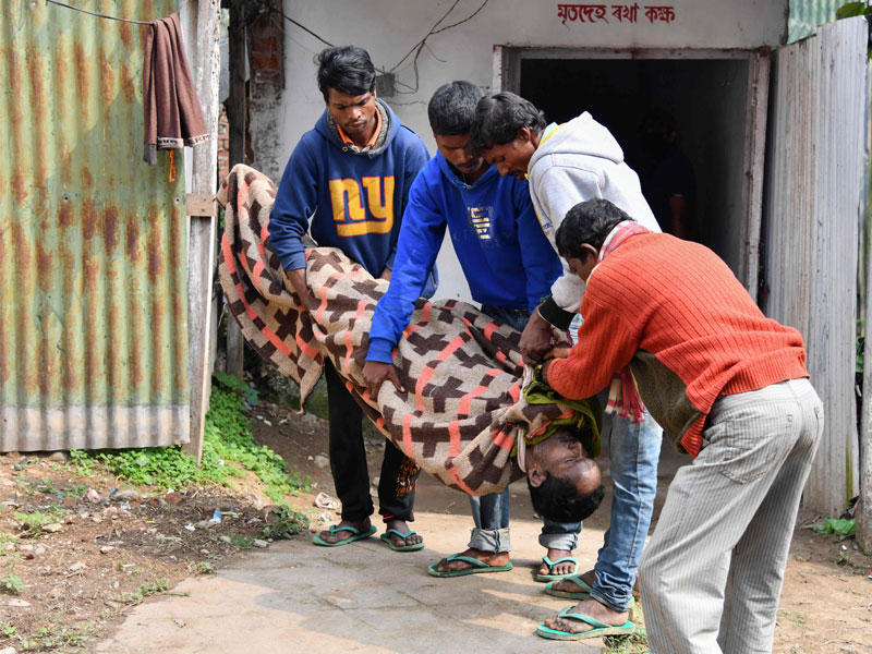 جثة ضحية قتلها شرب الخمور 