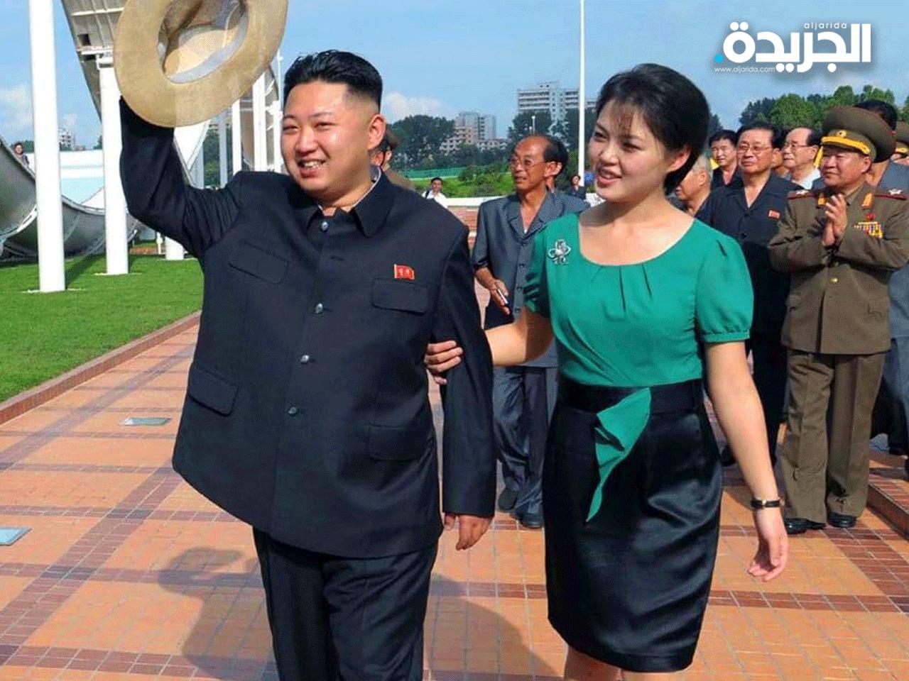 الزعيم الكوري الشمالي وزوجته
