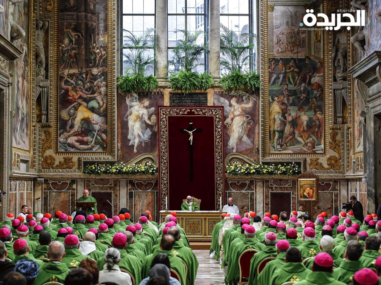 كلمة البابا أمام 200 شخص من الأساقفة وكبار الشخصيات في الكنيسة