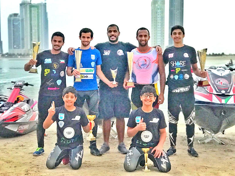 منتخب الدراجات المائية في الجولة الخامسة
