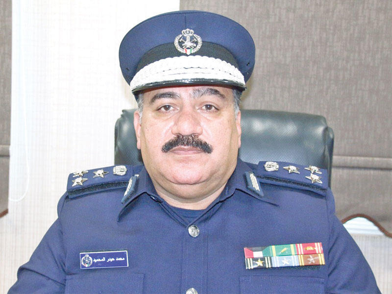 نائب المدير العام للإدارة العامة للإطفاء لشؤون قطاع المكافحة بالإنابة، العميد محمد المحميد