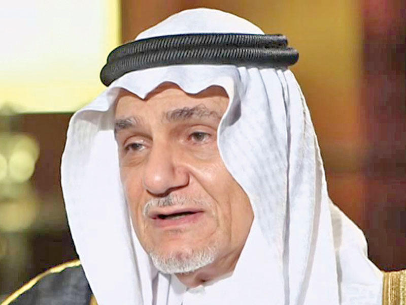 رئيس الاستخبارات السعودية الأسبق الأمير تركي الفيصل