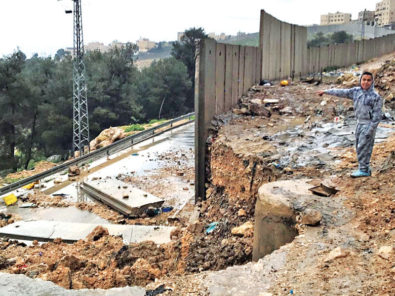 الجدار الفاصل بين القدس وإسرائيل