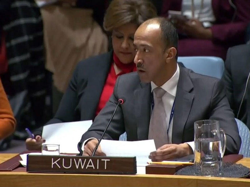  نائب مندوب دولة الكويت الدائم لدى الامم المتحدة المستشار بدر المنيخ