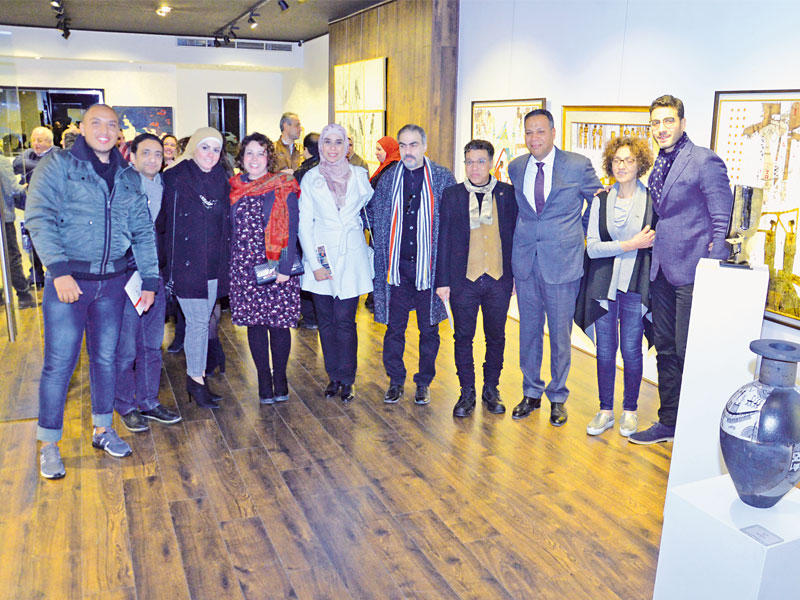 خلال افتتاح معرض «مانيفستو»n