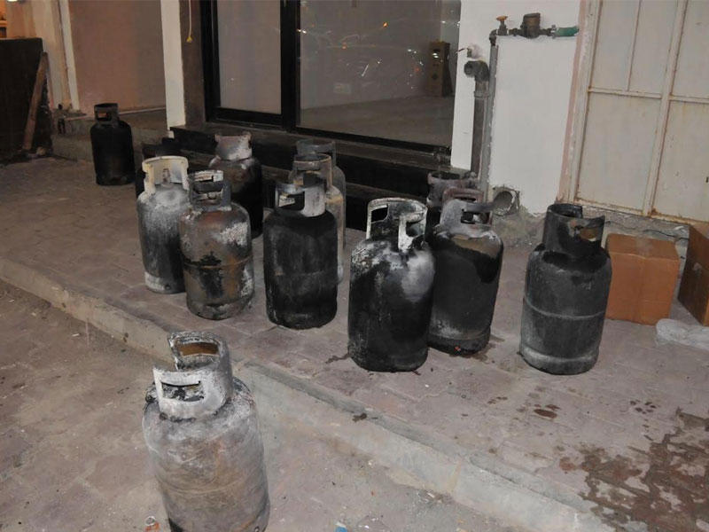 جانب من آثار الحريق