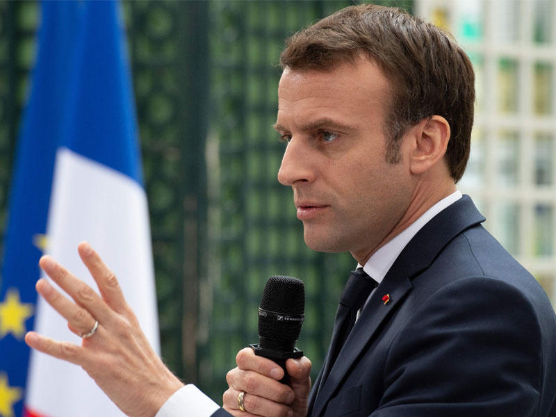 الرئيس الفرنسي إيمانويل ماكرون