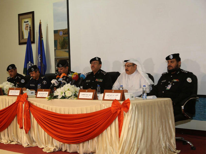 جانب من المؤتمر الصحافي أمس