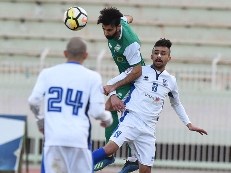 جانب من مباراة العربي والتضامن (تصوير خليل البوريني)