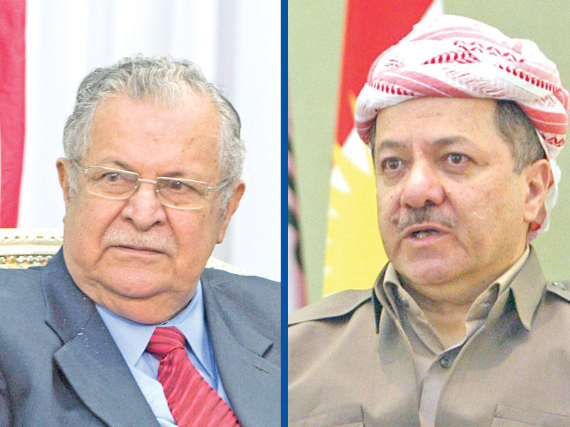 مسعود برزاني و جلال طالباني