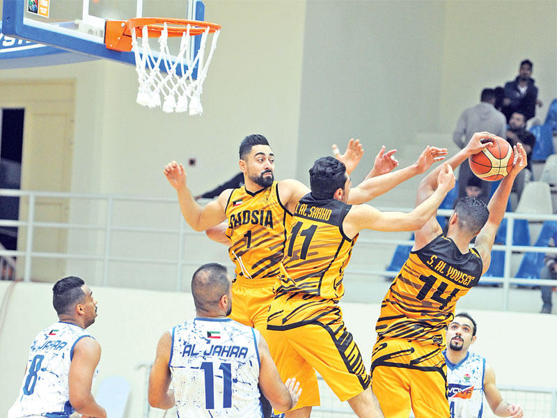 جانب من لقاء القادسية والجهراء (تصوير عبدالله الخلف)