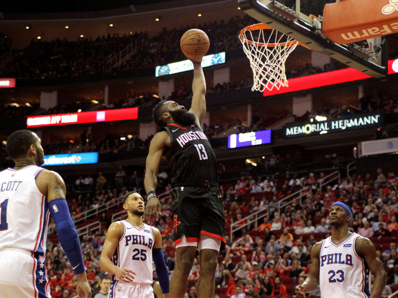 هاردن يسجل في سلة فيلادلفيا