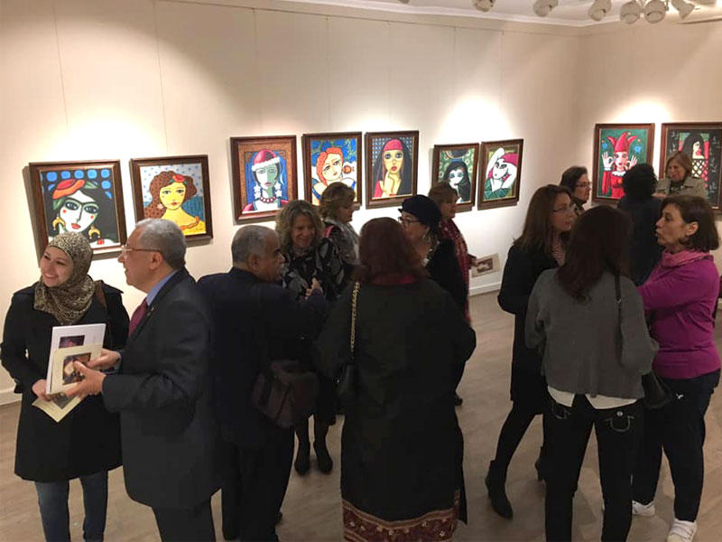 من معرض «للنساء وجوه»