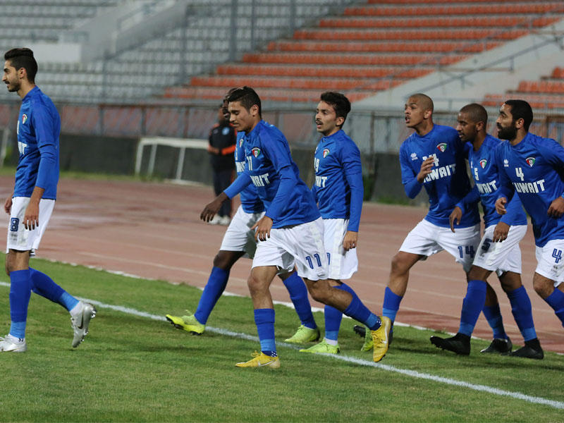 المنتخب الأولمبي في لقاء سابق