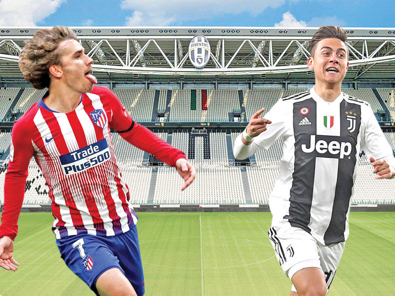 ديبالا نجم يوفنتوس , غريزمان نجم أتلتيكو