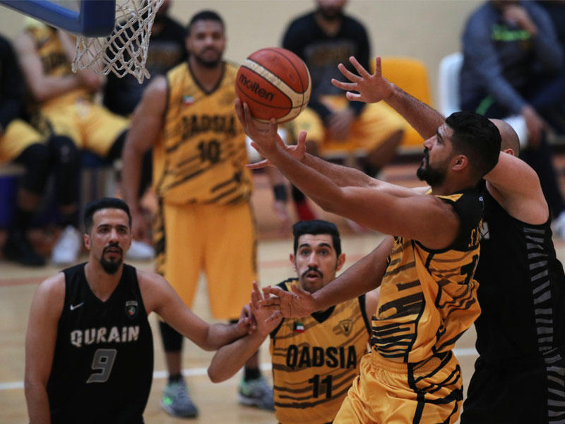 صراع تحت السلة في لقاء القادسية والقرين