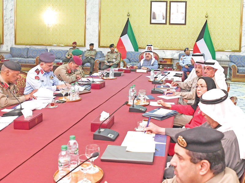 النائب الاول مترئسا الاجتماع