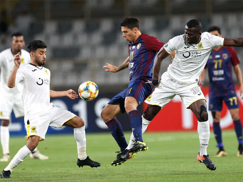 جانب من مباراة الوحدة والاتحاد