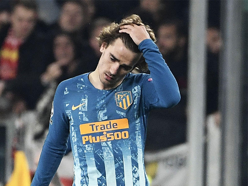 الفرنسي أنطوان غريزمان مهاجم أتلتيكو مدريد الإسباني 