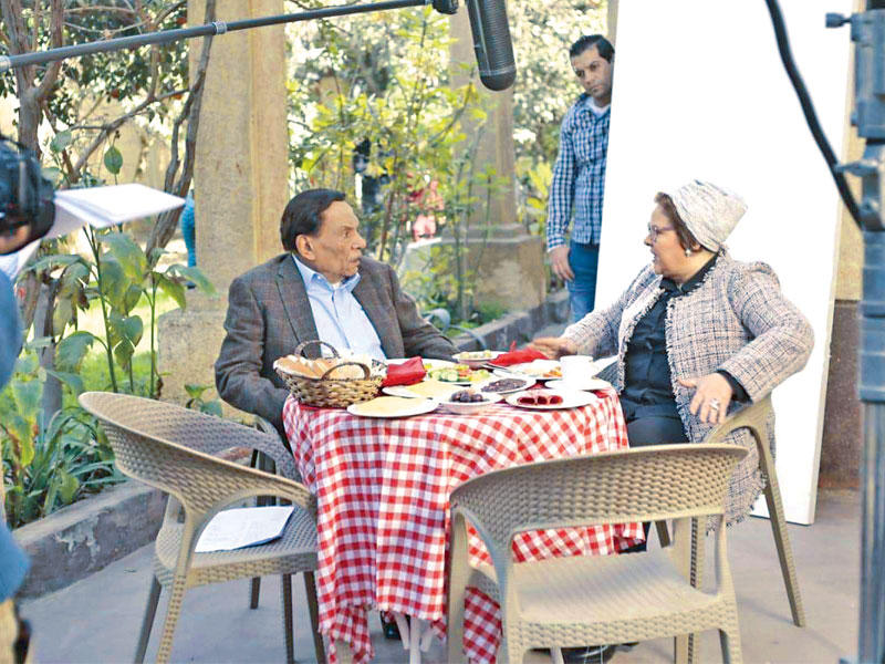 عادل إمام ودلال عبدالعزيز في مشهد من «فلانتينو» 