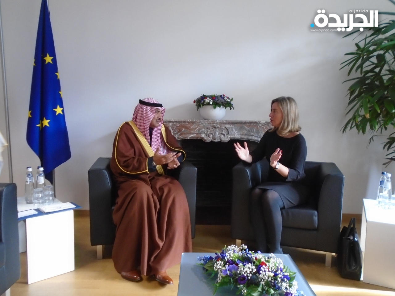  صباح الخالد وفيدريكا موغريني 