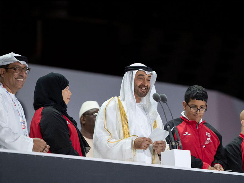 محمد بن زايد يفتتح دورة الألعاب العالمية للأولمبياد الخاص في أبوظبي