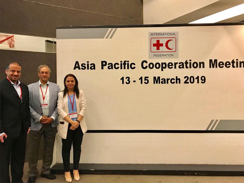 وفد «الهلال الاحمر» في اجتماع ماليزيا