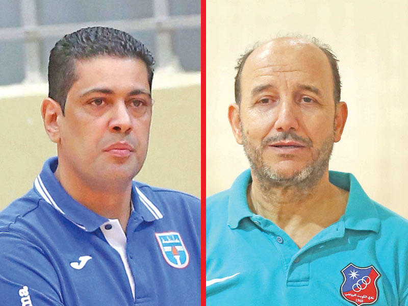 مدرب فريق الكويت، الجزائري سعيد حجازي  , مدرب فريق كاظمة الجزائري رابح غربي