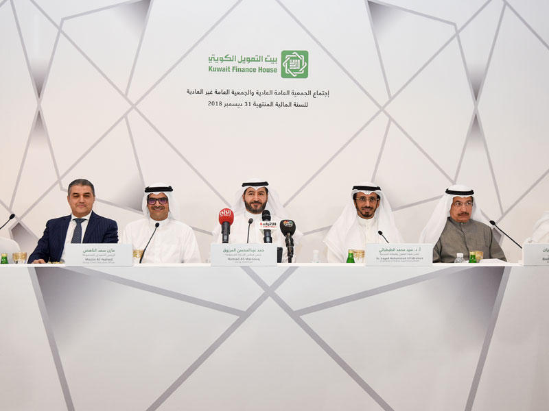 المرزوق مترئساً العمومية أمس  (تصوير نوفل إبراهيم)