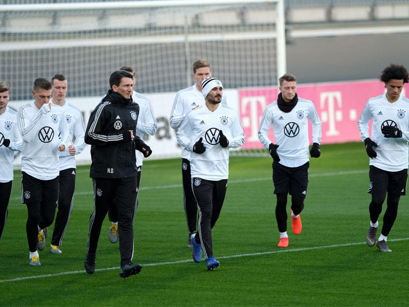 جانب من تدريبات المنتخب الألماني