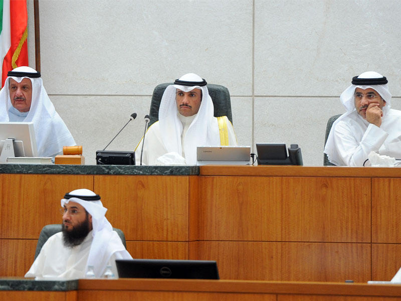 رئيس مجلس الأمة الغانم مترأسا الجلسة