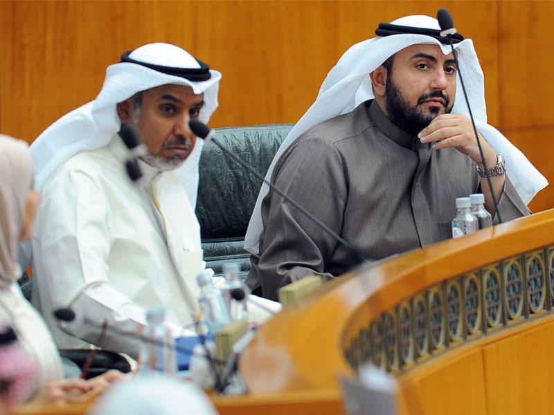 الوزيران باسل الصباح وفهد الشعلة 